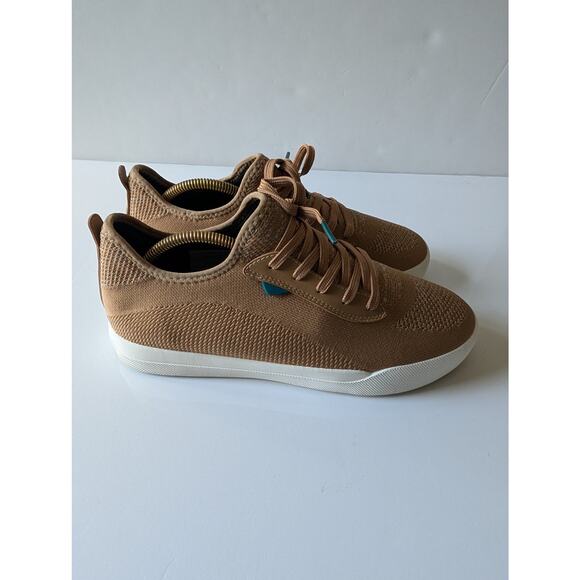 VESSI Weekend Sneaker‎ Dyma-tex Waterproof Woven Knit Oak Brown Men\'s 10 Wmns 11 main image 4